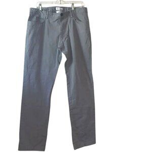 Calvin Klein Mens Slim Fit Gray Cotton-Blend Chinos 34x32